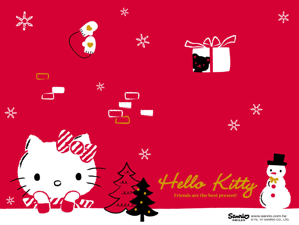 Most Beautiful Free Hello Kitty Christmas Pic - Hello Kitty Christmas Facebook Covers , HD Wallpaper & Backgrounds