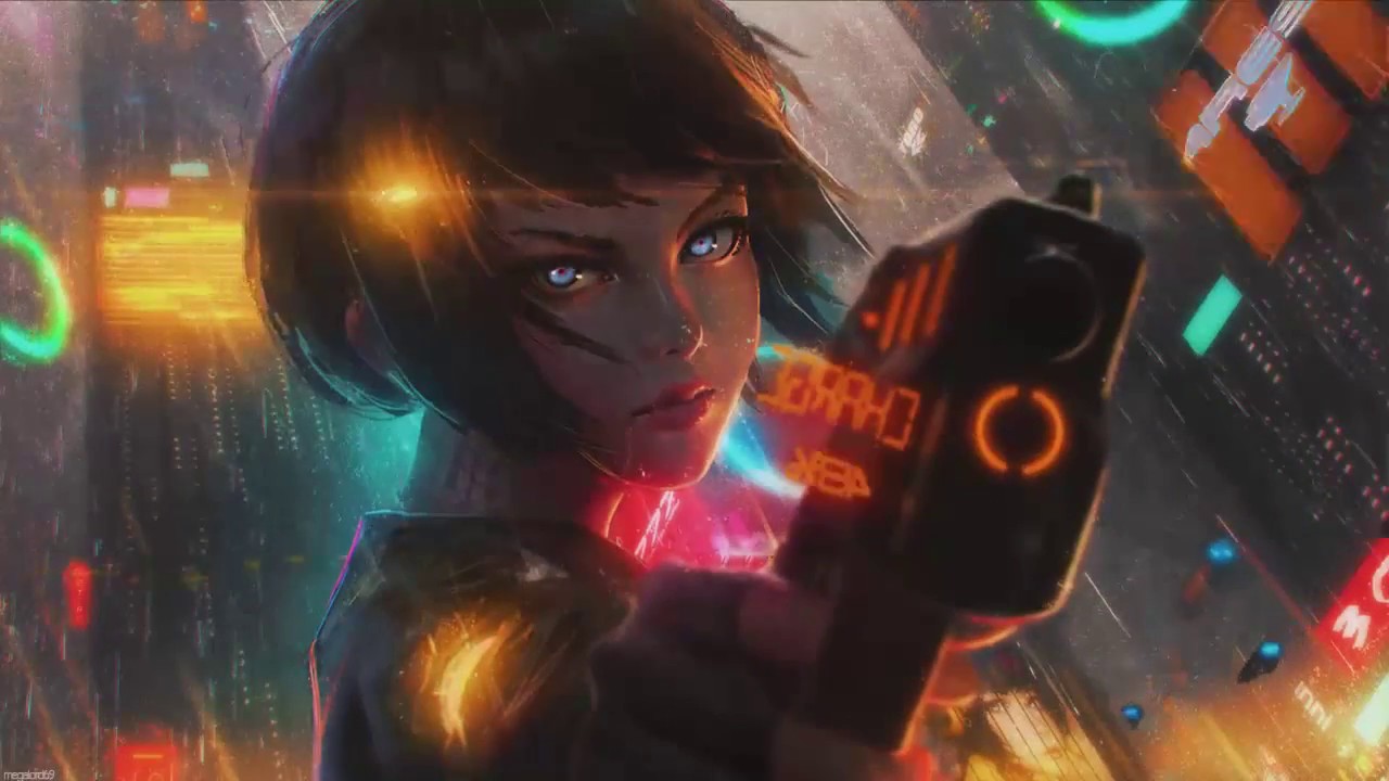 Cyberpunk Anime Girl Animated Wallpaper - Cyberpunk Anime Girl , HD Wallpaper & Backgrounds