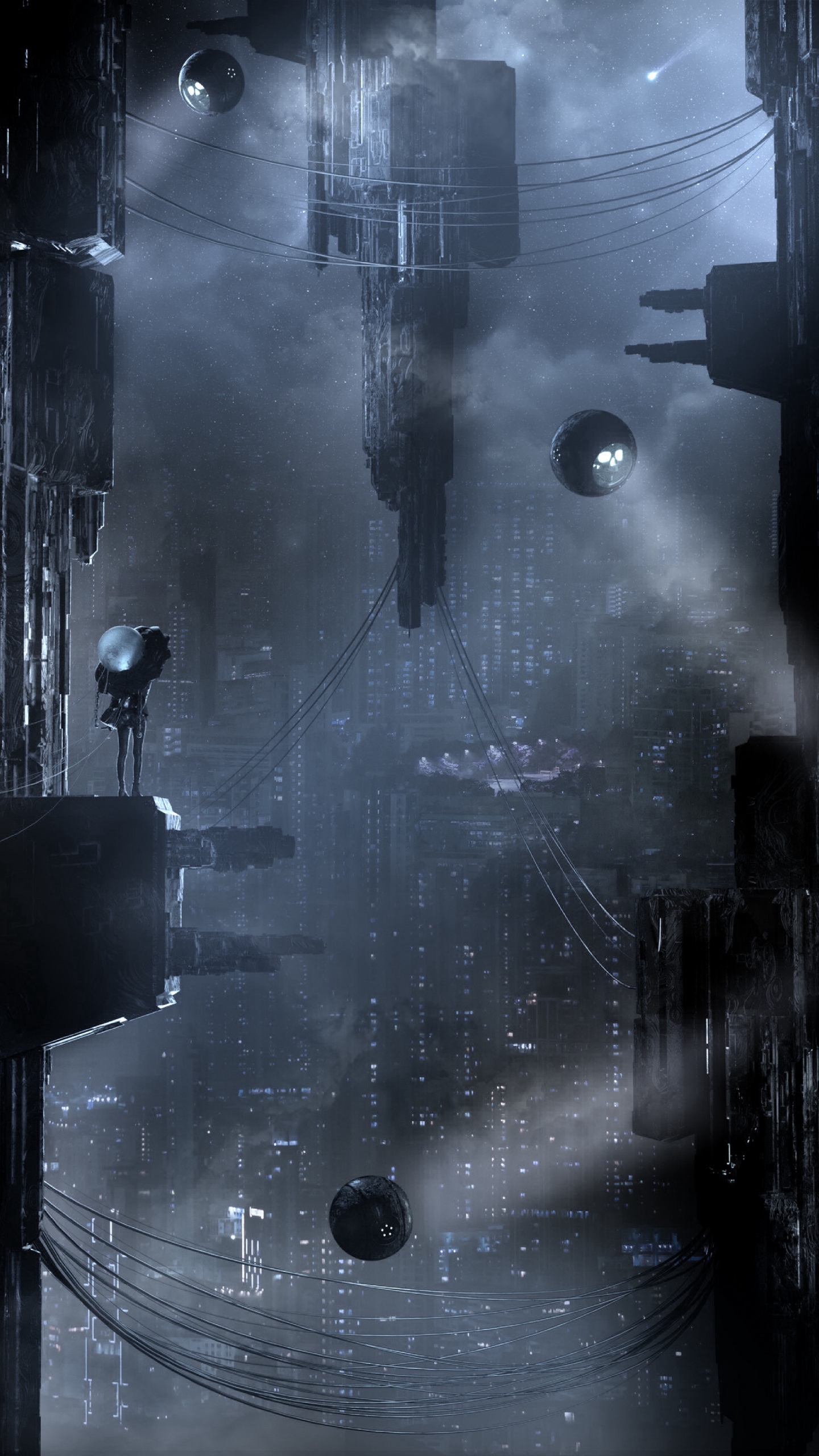 Wallpaper City, Futurism, Cyberpunk, Sci-fi, Dark , HD Wallpaper & Backgrounds