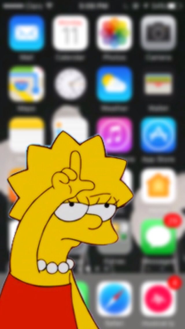 #freetoedit #lisa #simpson #wallpaper #aesthetic - Aesthetic Wallpaper Of The Simpsons , HD Wallpaper & Backgrounds