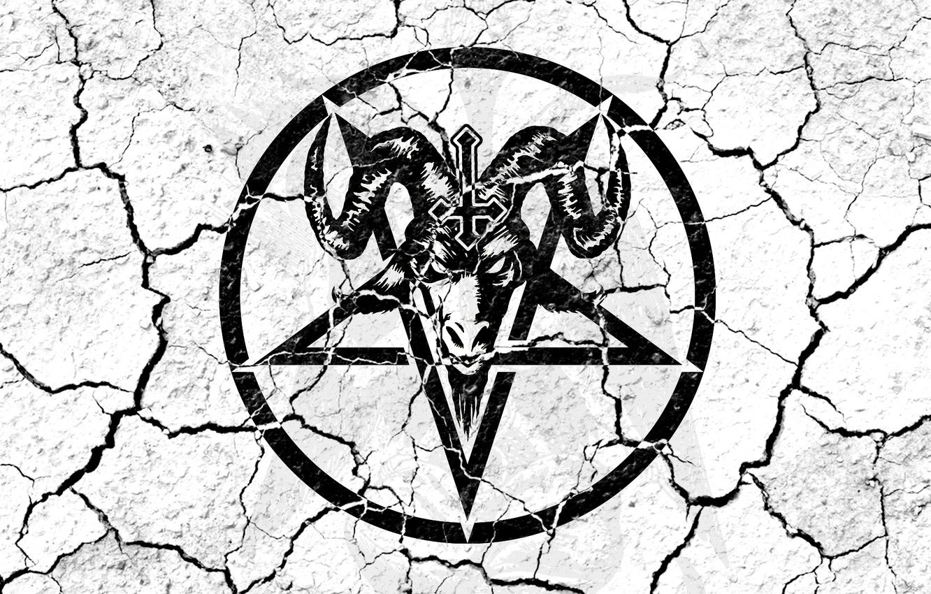 Photo Wallpaper Love, Pentagram, Goat, Satan - 山羊 惡魔 , HD Wallpaper & Backgrounds