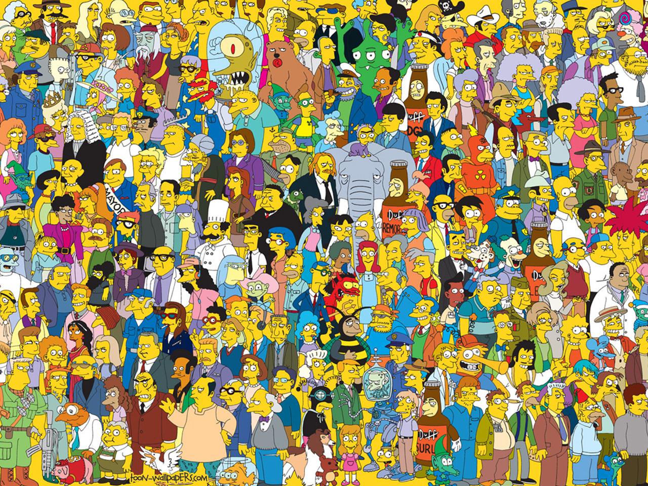 Simpsons Characters , HD Wallpaper & Backgrounds
