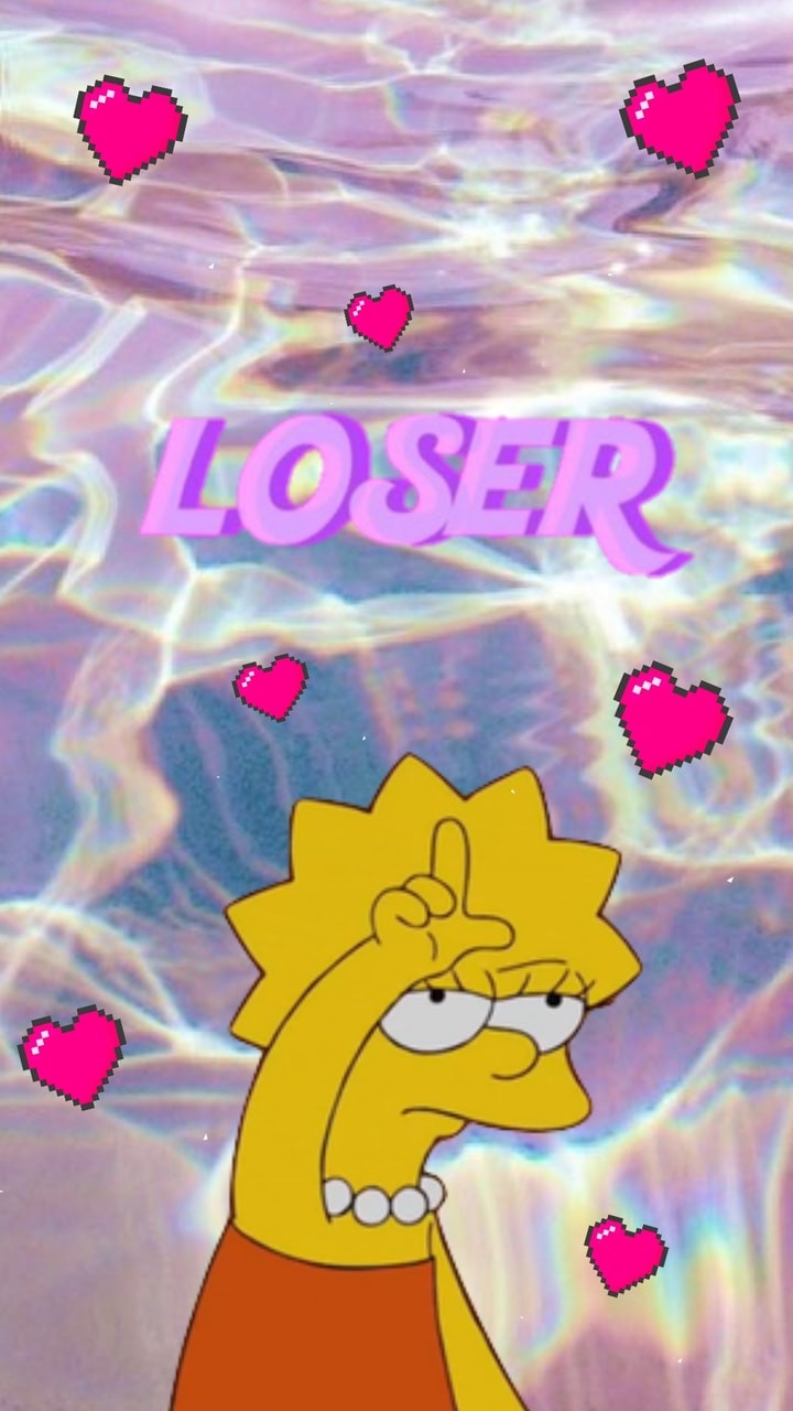 Lisa Simpson Wallpaper Hearts , HD Wallpaper & Backgrounds