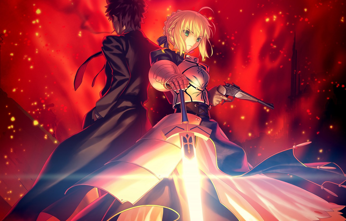 Photo Wallpaper Anime, Art, Guy, The Saber, Fate/grand - Fate Grand Order Обои , HD Wallpaper & Backgrounds