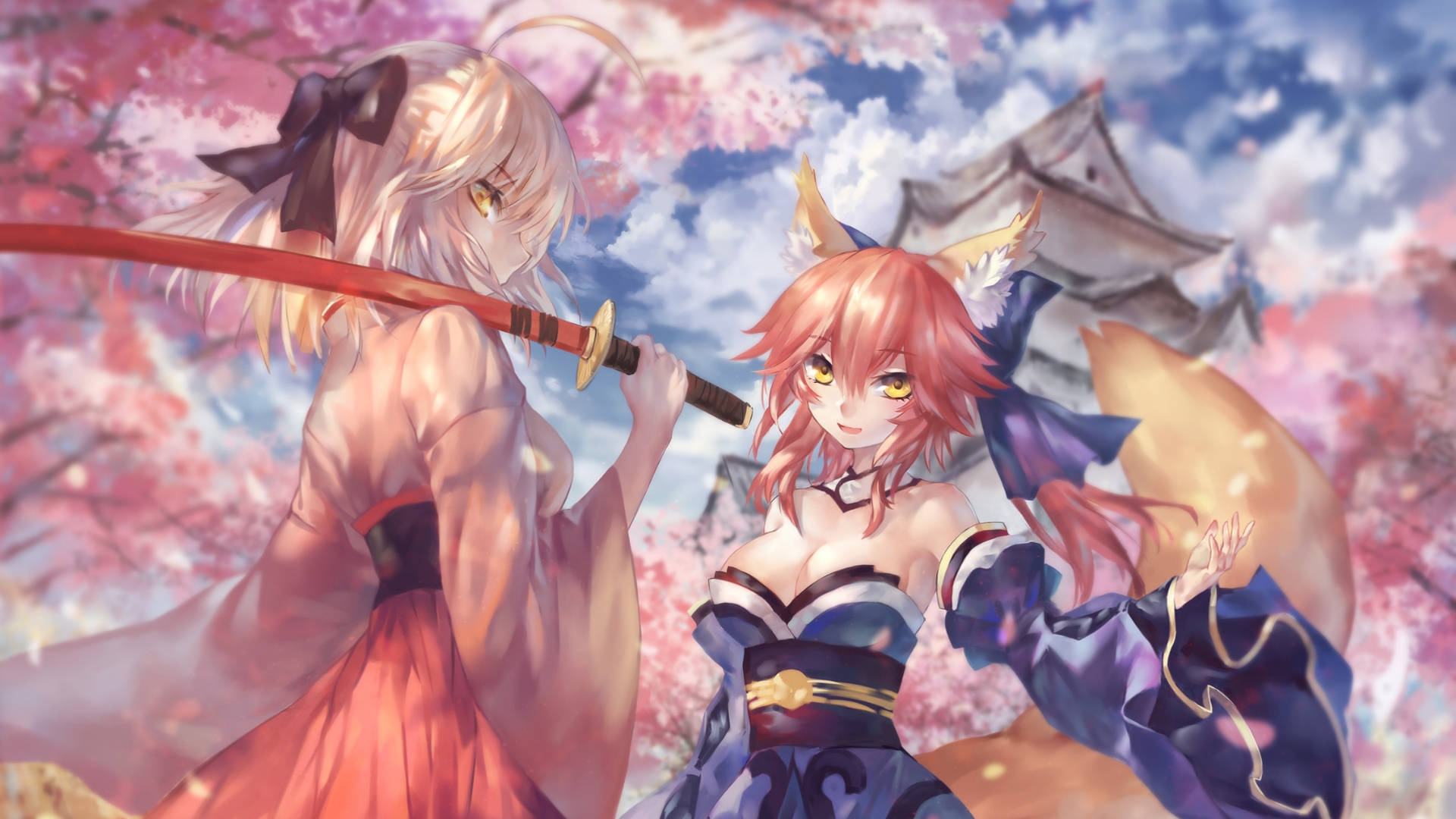 [fate/grand Order] Wallpaper By Avamone [1920x1080] - Tamamo No Mae Wallpaper Hd , HD Wallpaper & Backgrounds