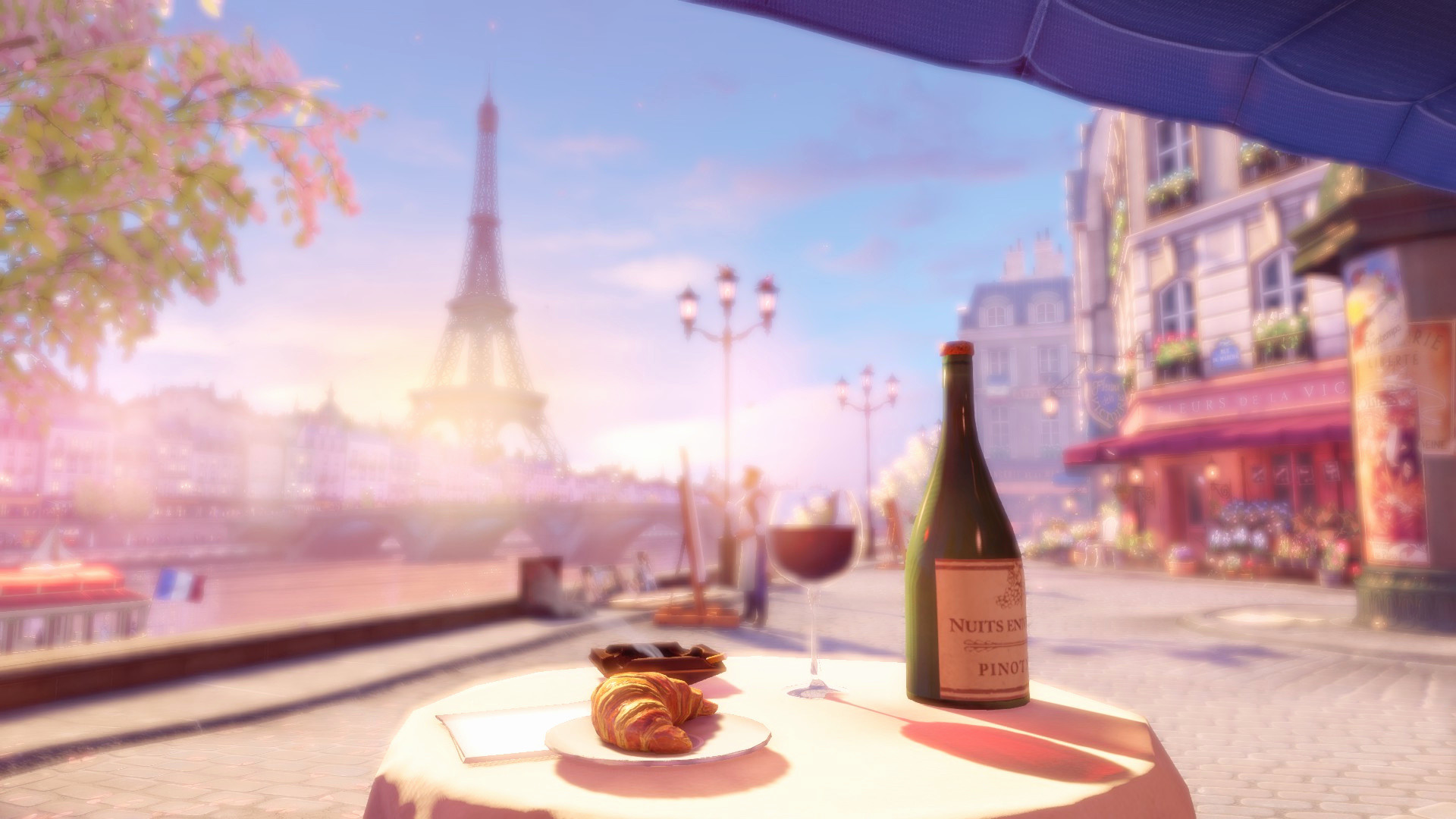 Hd Wallpaper Paris Cute - Bioshock Infinite Paris , HD Wallpaper & Backgrounds