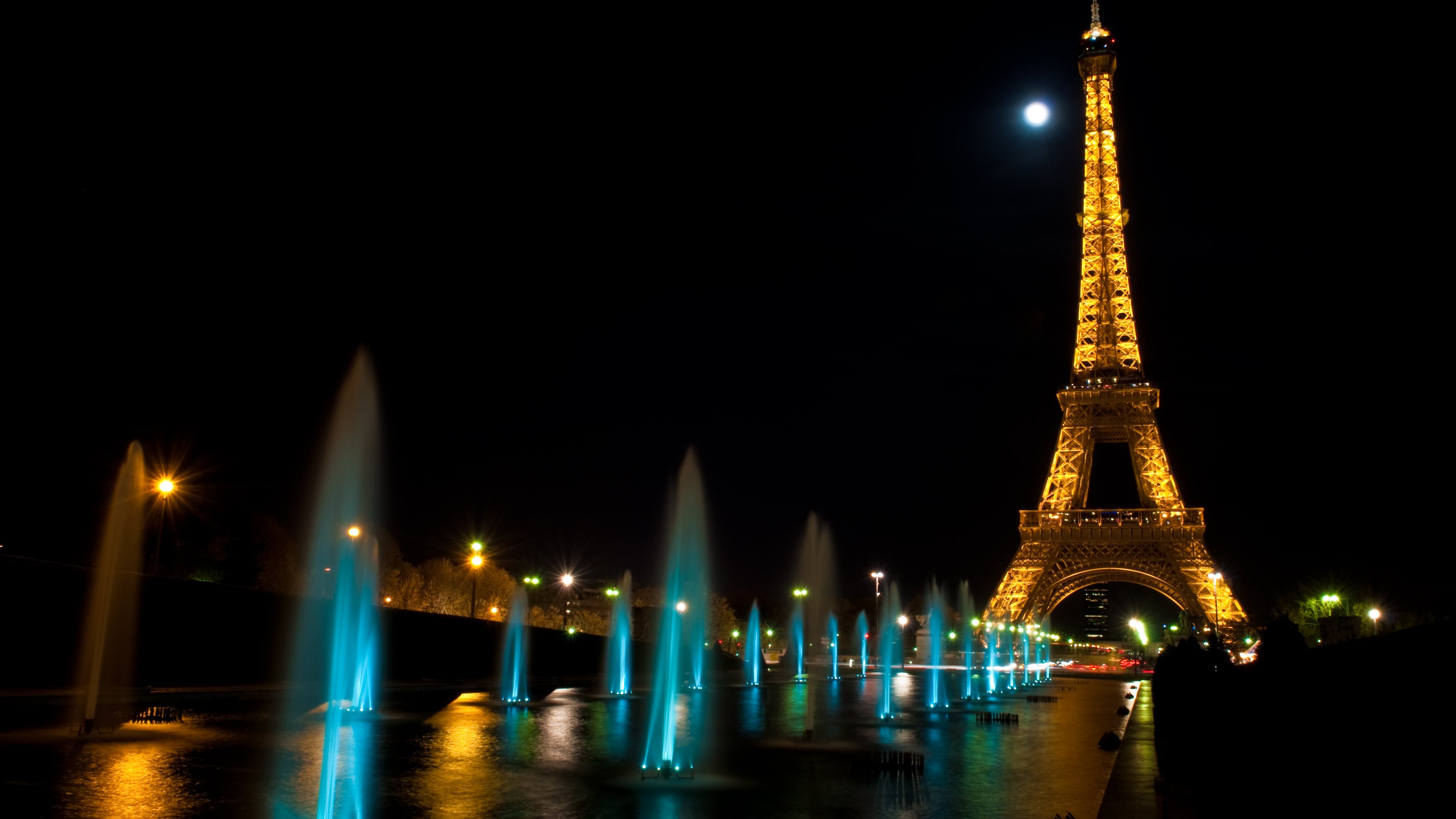 Eiffel Tower Night Hd Wallpaper - Eiffel Tower , HD Wallpaper & Backgrounds