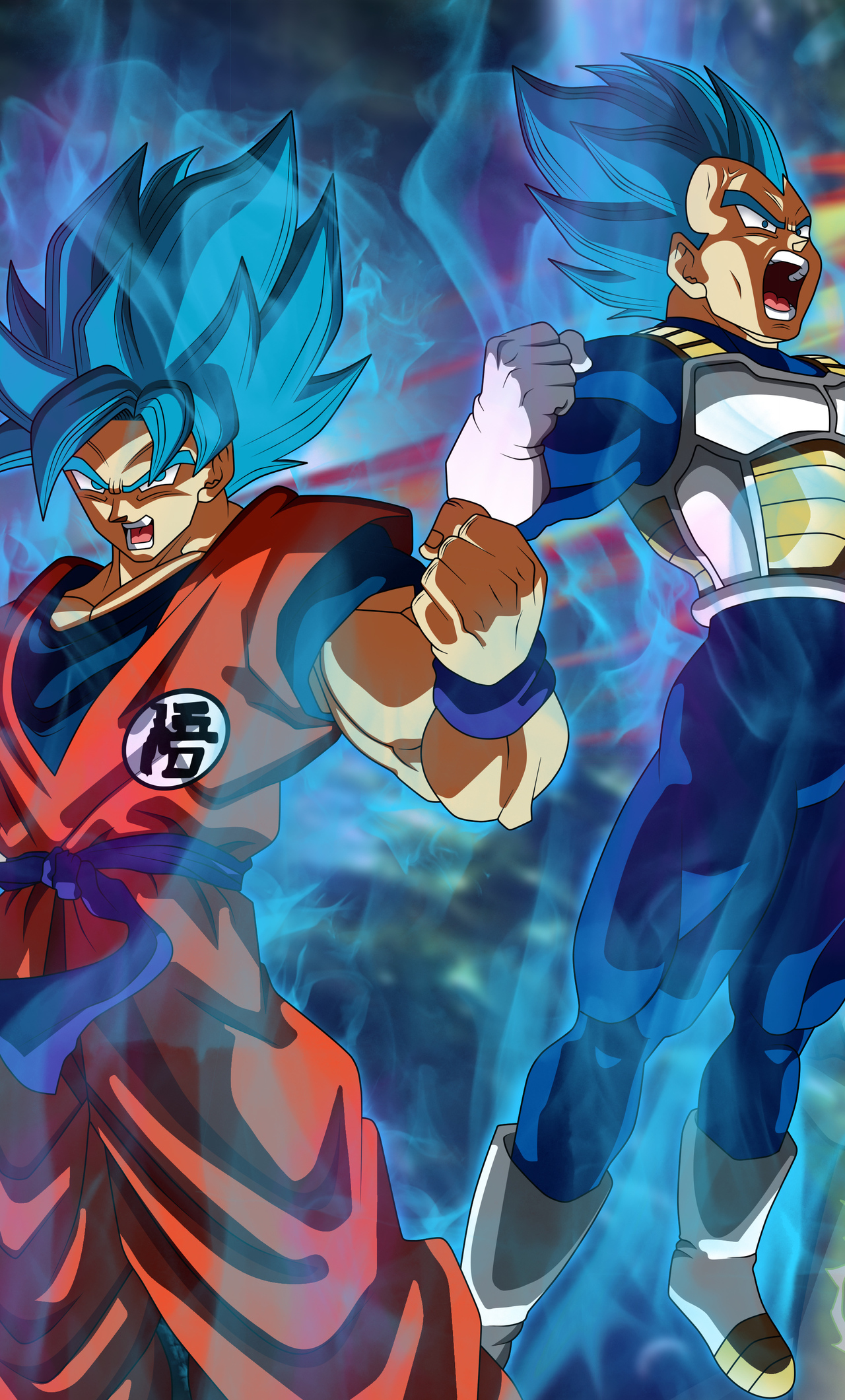 Goku Vegeta Dragon Ball Super 5k - Goku And Vegeta Wallpaper 4k , HD Wallpaper & Backgrounds