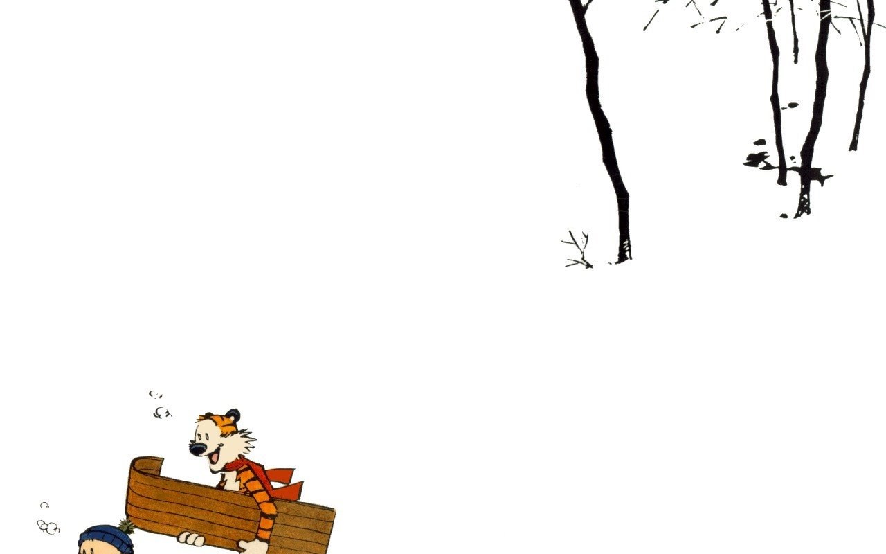 Widescreen - Calvin And Hobbes Snow , HD Wallpaper & Backgrounds