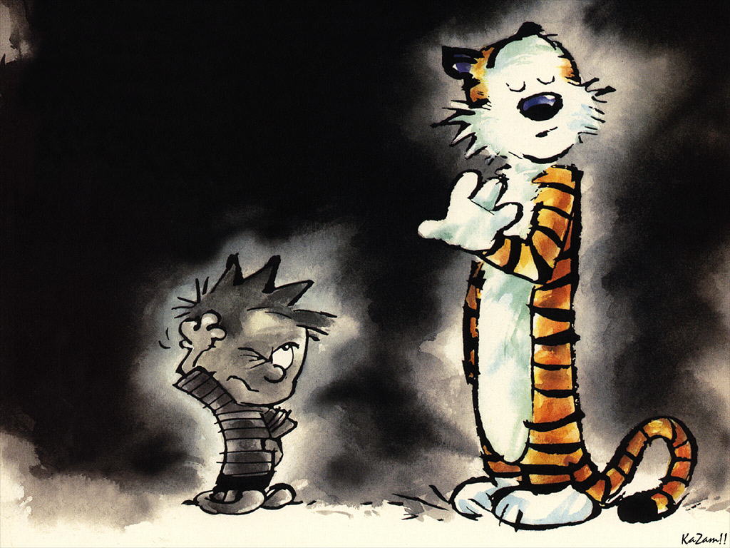 Fan Art Calvin And Hobbes , HD Wallpaper & Backgrounds