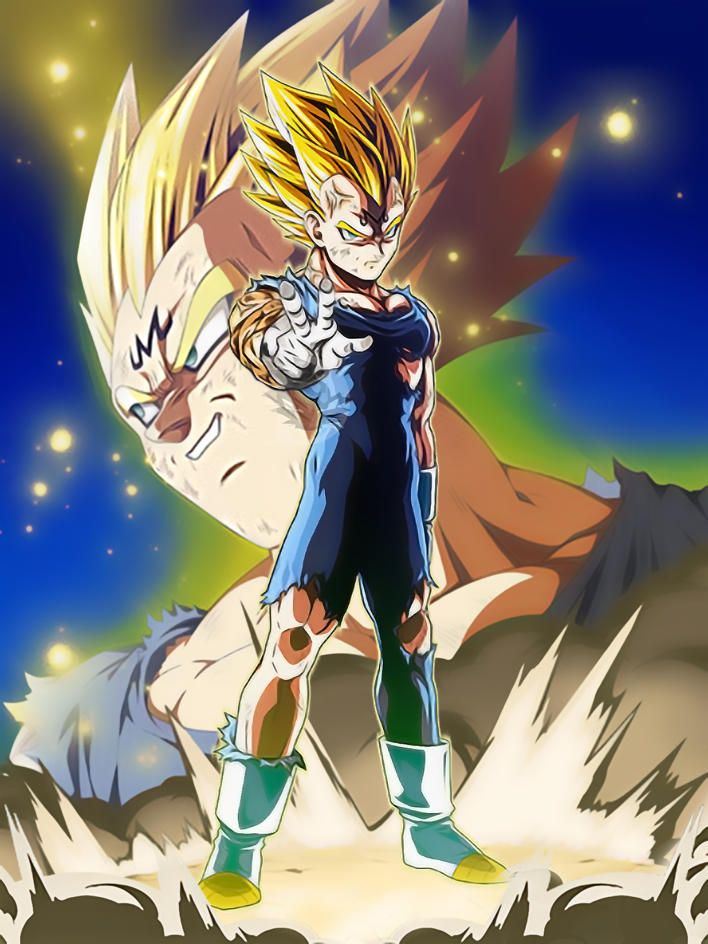 Vegeta Phone Wallpaper - Majin Vegeta Wallpaper Iphone , HD Wallpaper & Backgrounds