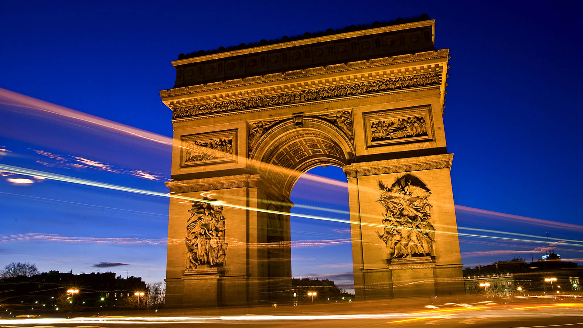 Arc De Triomphe Paris Wallpaper - Arc De Triomphe , HD Wallpaper & Backgrounds