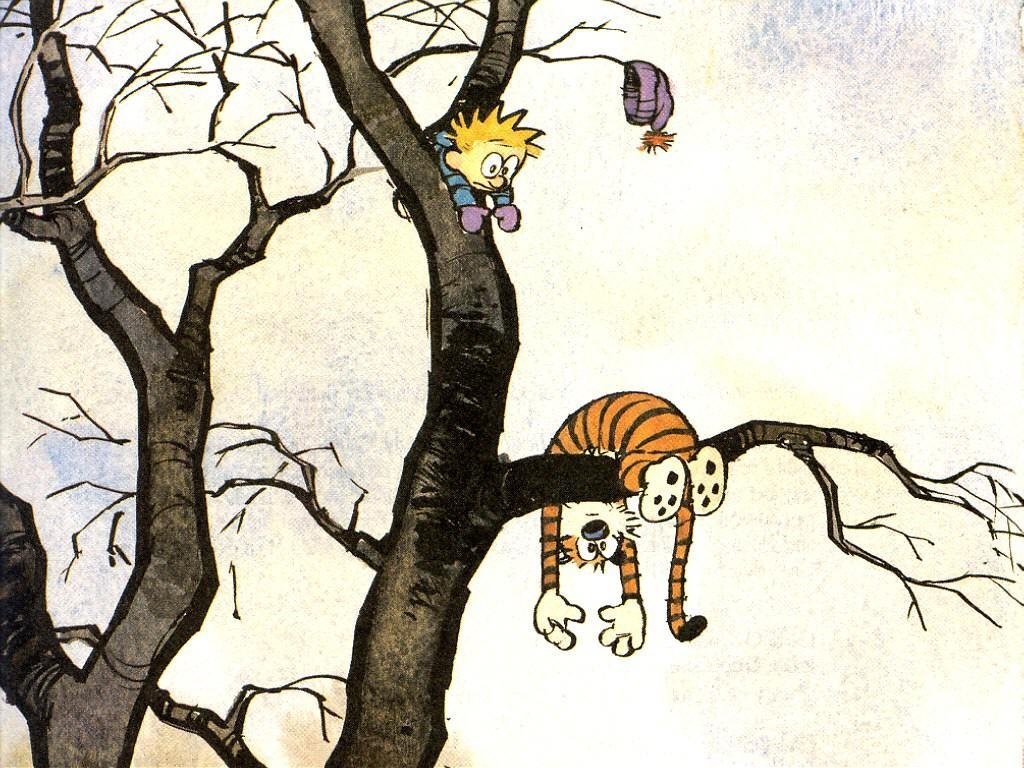 Hey Reddit I Couldn T Find Any Calvin Hobbes Wallpapers - Calvin And Hobbes Trees , HD Wallpaper & Backgrounds