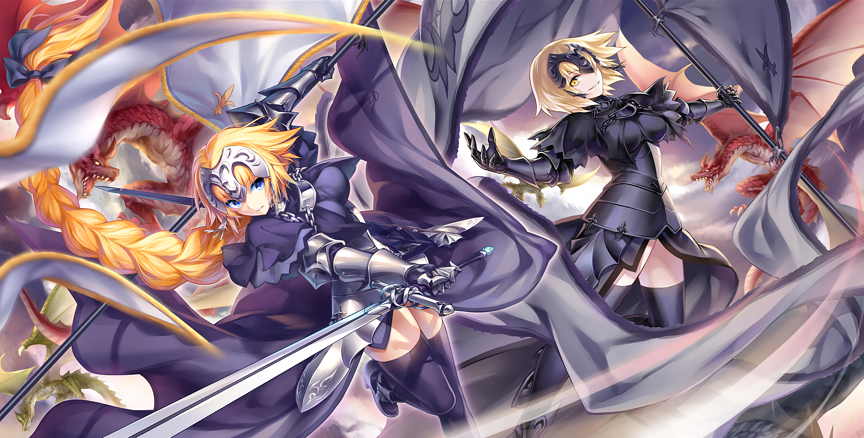 Ruler Jeanne D'arc Fate/stay Fate/grand Order Alter - Jeanne Alter Fate Grand Order 1080p , HD Wallpaper & Backgrounds