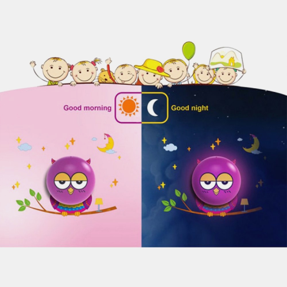 Stiker Jual Stiker Tembok Burung Hantu Owl Wallpaper - Ppt 童 趣 背景 , HD Wallpaper & Backgrounds