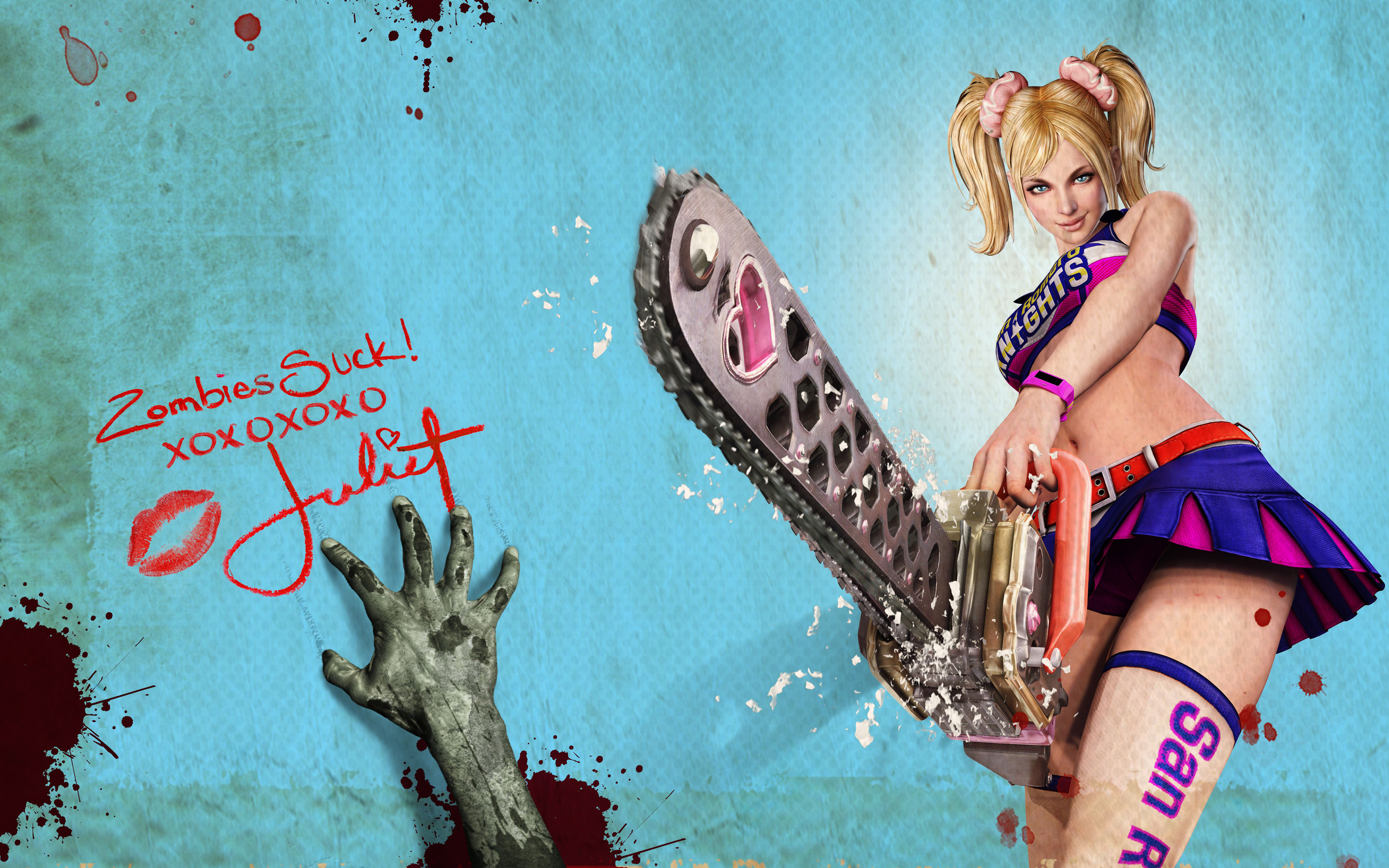 Juliet Cheerleader Zombie Hunter - Game Zombie Girl Hd , HD Wallpaper & Backgrounds