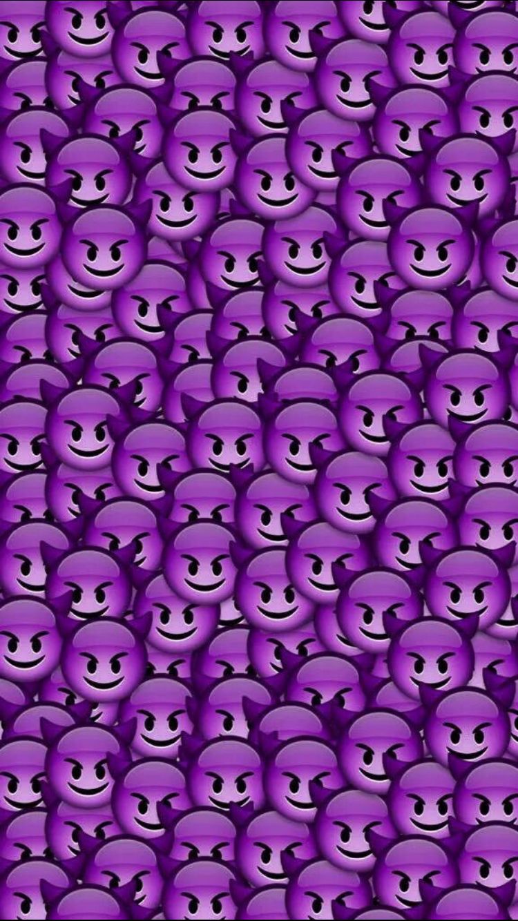 Purple Emoji, More Wallpaper, Wallpaper For Your Phone, - Pattern Background Emoji , HD Wallpaper & Backgrounds