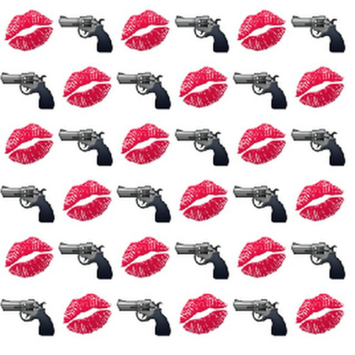 Lips Emojis Emoji Wallpaper Lockscreen - Emoji Gun , HD Wallpaper & Backgrounds