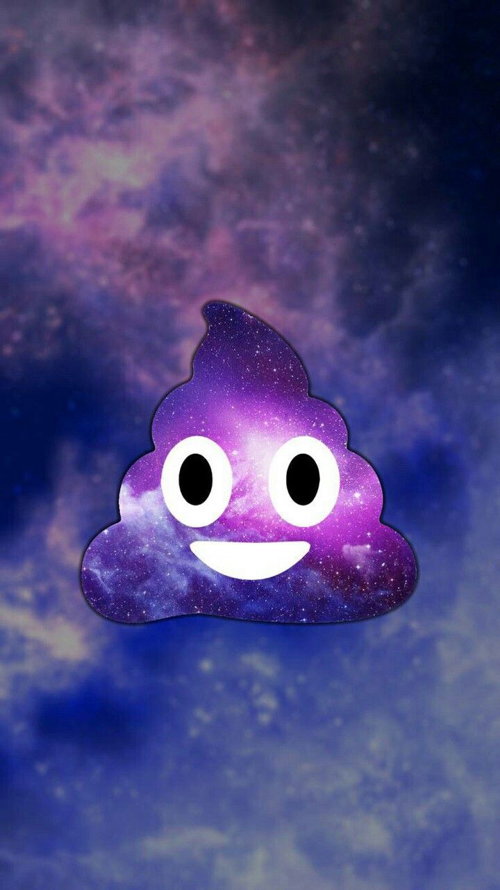 Poop Emoji Wallpaper - Galaxy Emoji Poop , HD Wallpaper & Backgrounds