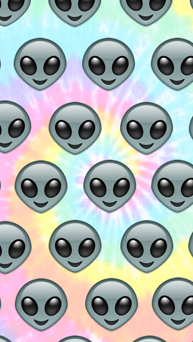 Is This Your First Heart - Alien Emoji Wallpaper Iphone , HD Wallpaper & Backgrounds