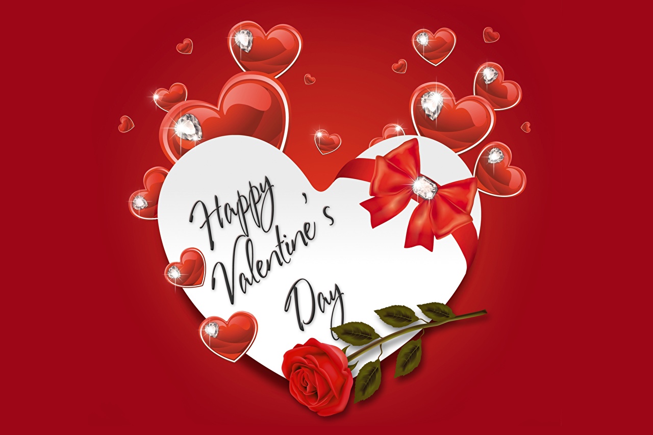 Wallpapers Valentine's Day Heart Roses Flowers Holidays - رمضان احلى مع منة , HD Wallpaper & Backgrounds