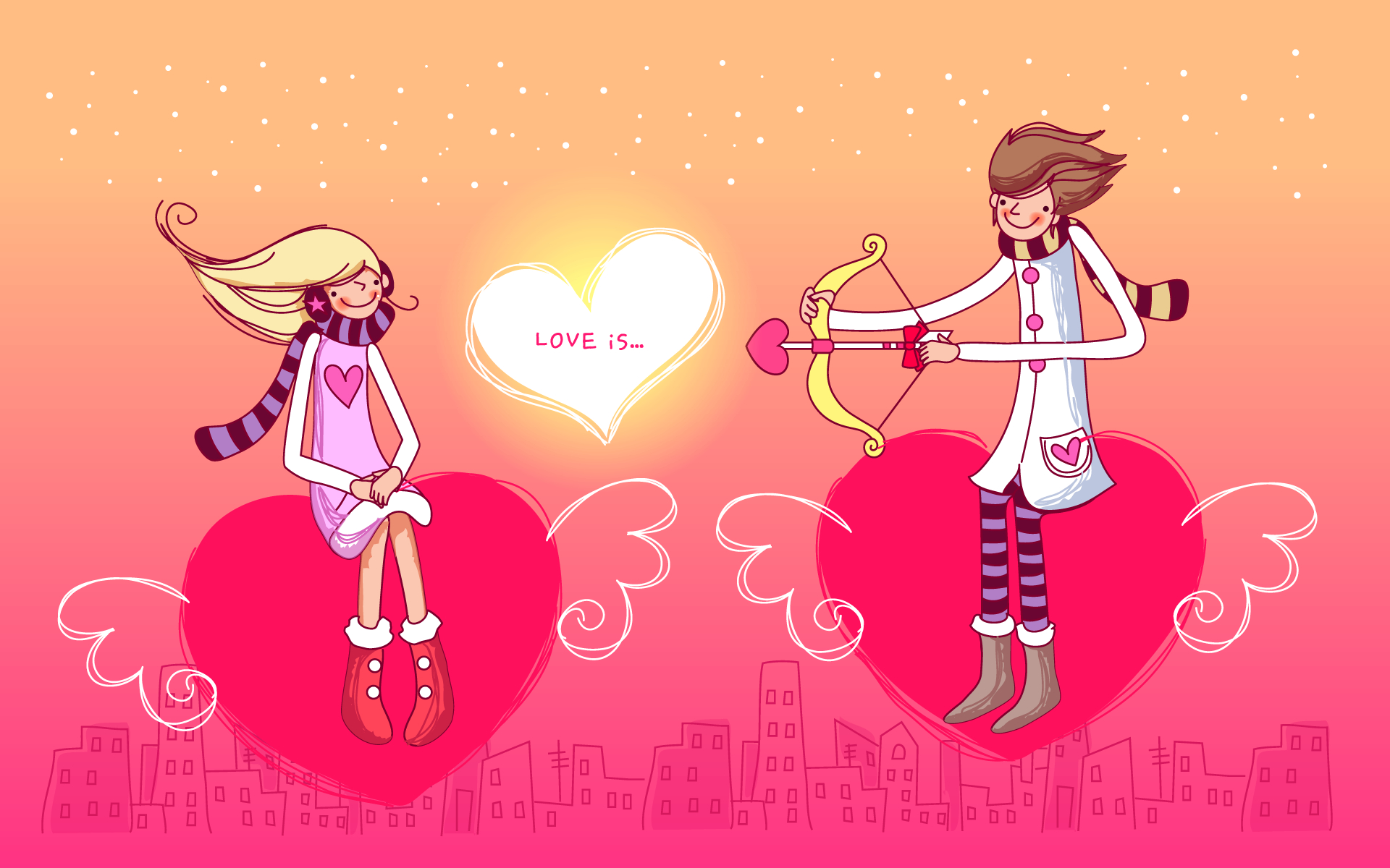 Valentine's Day Wallpapers - Cute Happy Valentines Day , HD Wallpaper & Backgrounds