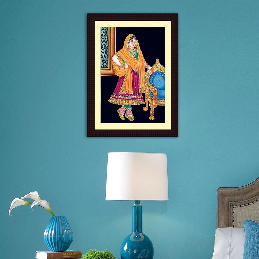 Beautiful Rajasthani Woman - Chair , HD Wallpaper & Backgrounds