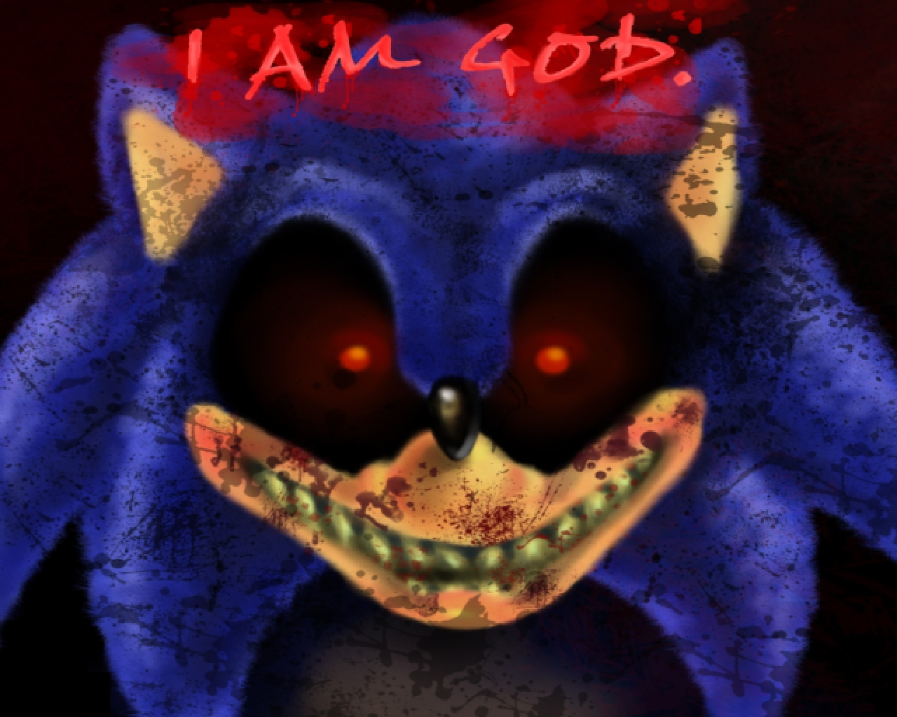 Sonic Exe I Am God , HD Wallpaper & Backgrounds