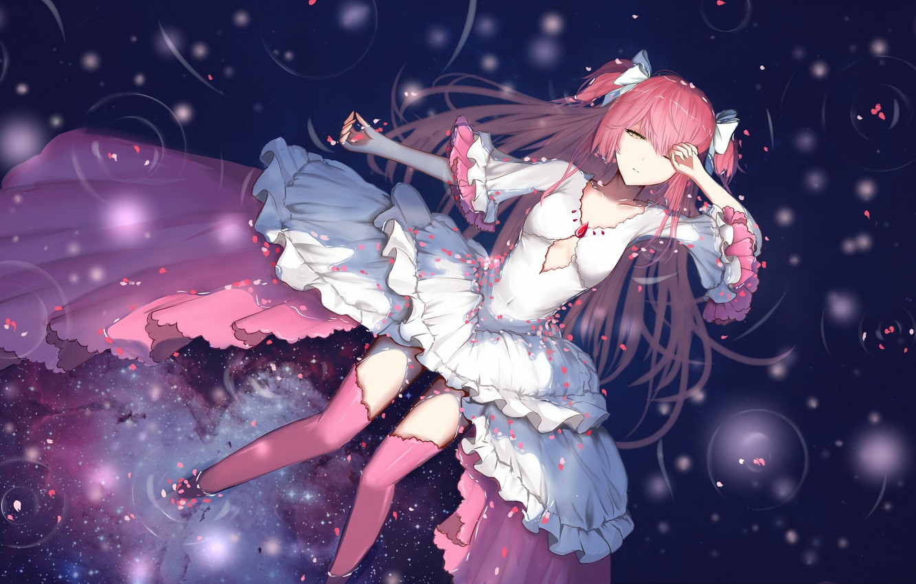 Photo Wallpaper Girl, Lies, Mahou Shoujo Madoka Magica - Madoka Magica , HD Wallpaper & Backgrounds