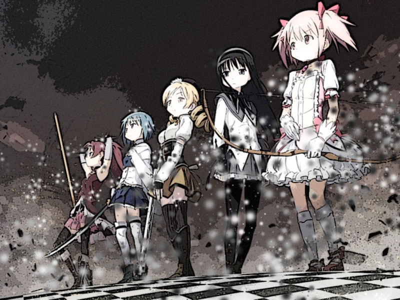 Magica~wallpaper - Puella Magi Madoka Magica , HD Wallpaper & Backgrounds