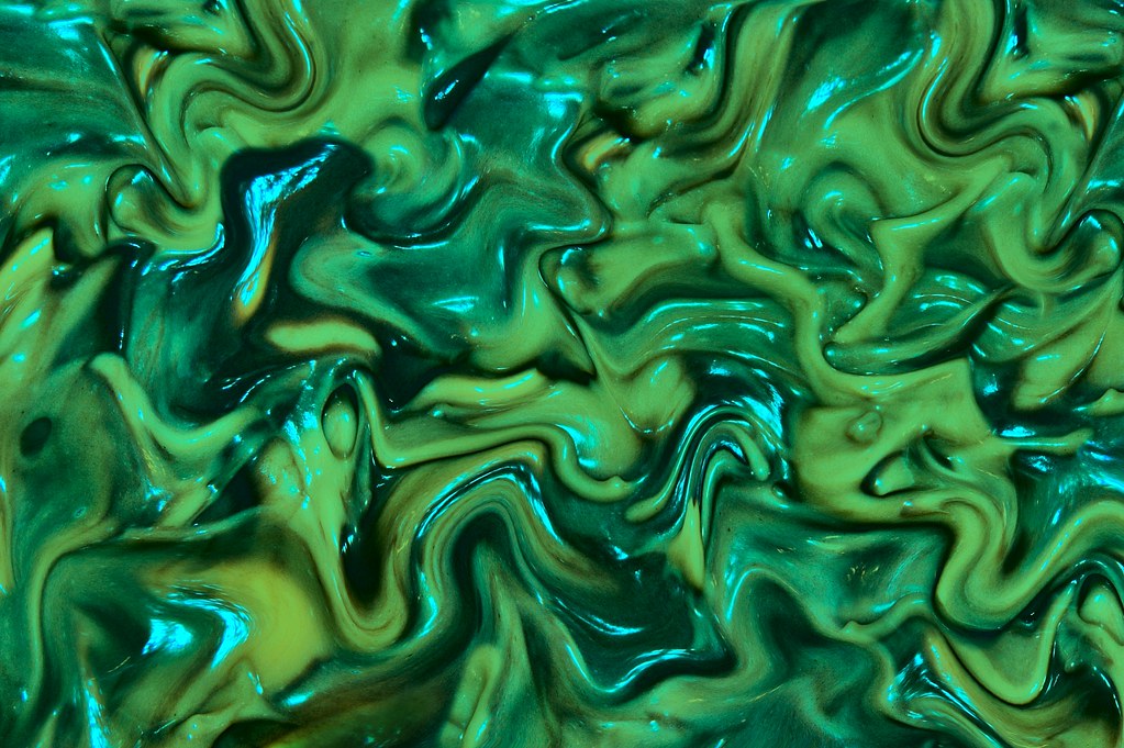 Blue And Green Slime Background - Visual Arts , HD Wallpaper & Backgrounds