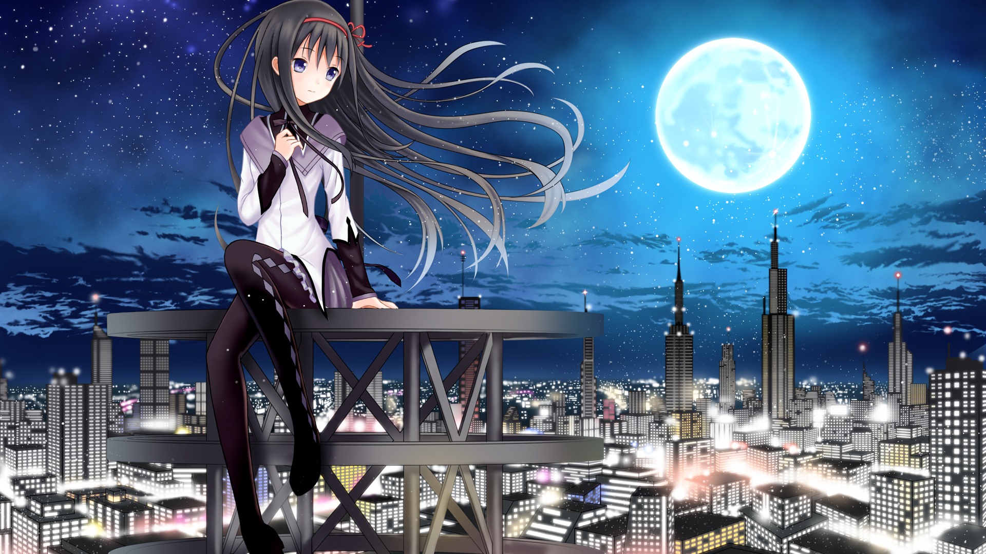 Madoka Magica City , HD Wallpaper & Backgrounds