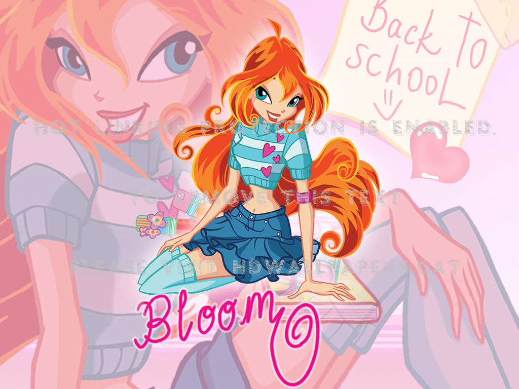 Bloom Of Winx Club Season 2 School Heart - Winx Club Bloom , HD Wallpaper & Backgrounds