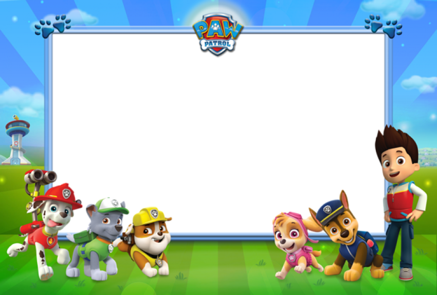 Paw Patrol Background Png - Paw Patrol Birthday Background , HD Wallpaper & Backgrounds