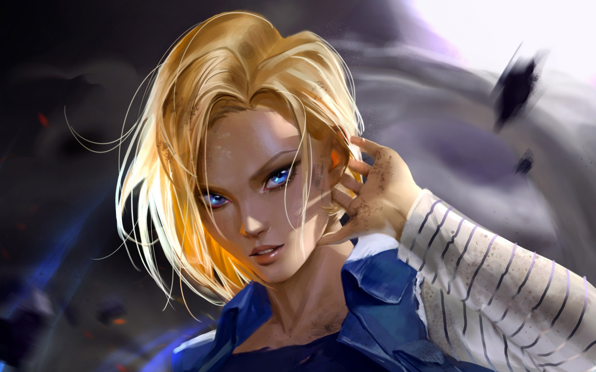 Android 18, Manga, Dbs Characters, Dragon Ball, Artwork, - Android 18 3d , HD Wallpaper & Backgrounds