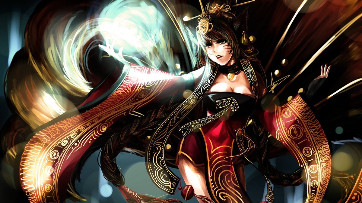 League Of Legends Wallpaper Ahri Full Hd , HD Wallpaper & Backgrounds