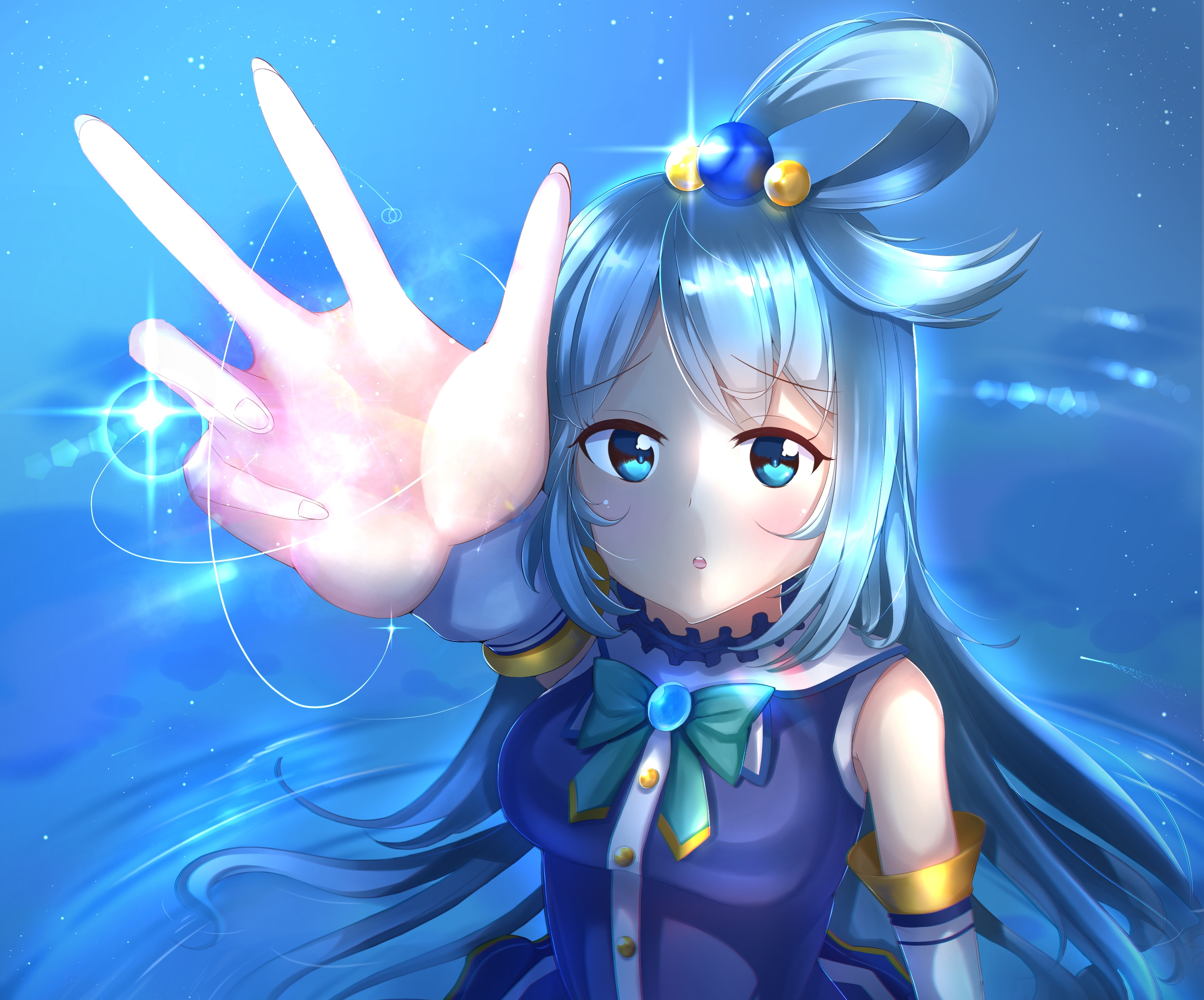 Aqua, Konosuba, Blue Eyes, God’s Blessing On This Wonderful - Gambar Aqua Konosuba Hd , HD Wallpaper & Backgrounds