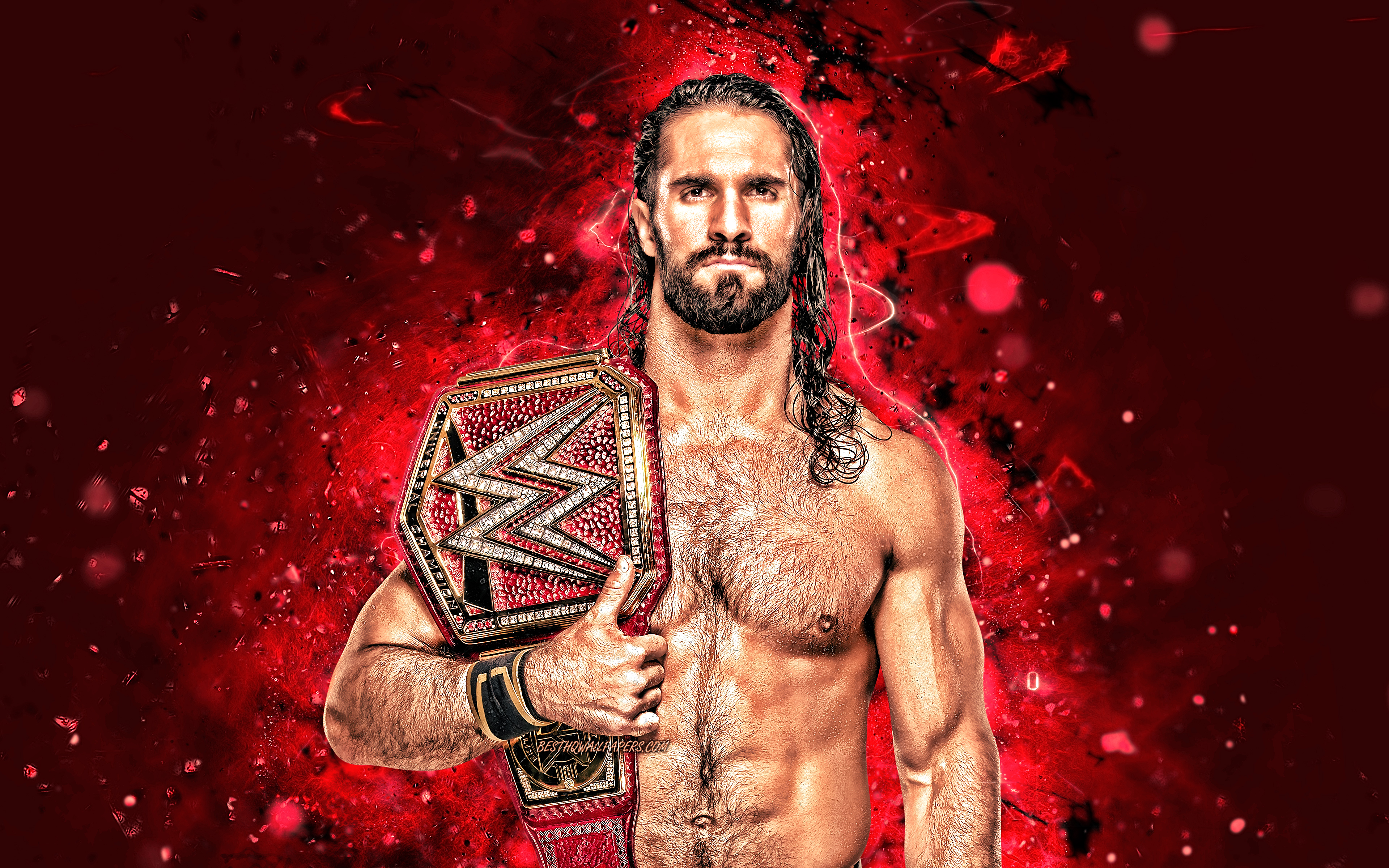 Seth Rollins, 4k, American Wrestlers, Wwe, Wrestling, - Drew Mcintyre Wallpaper Hd , HD Wallpaper & Backgrounds