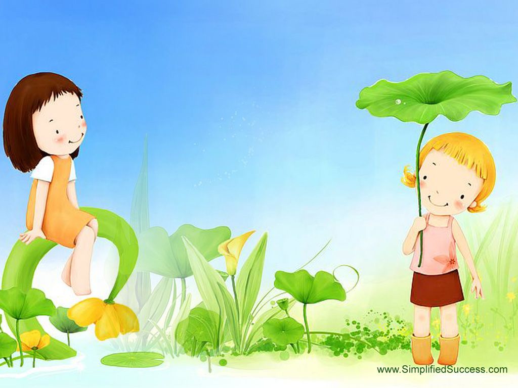 Cute Cartoon Kids Background , HD Wallpaper & Backgrounds