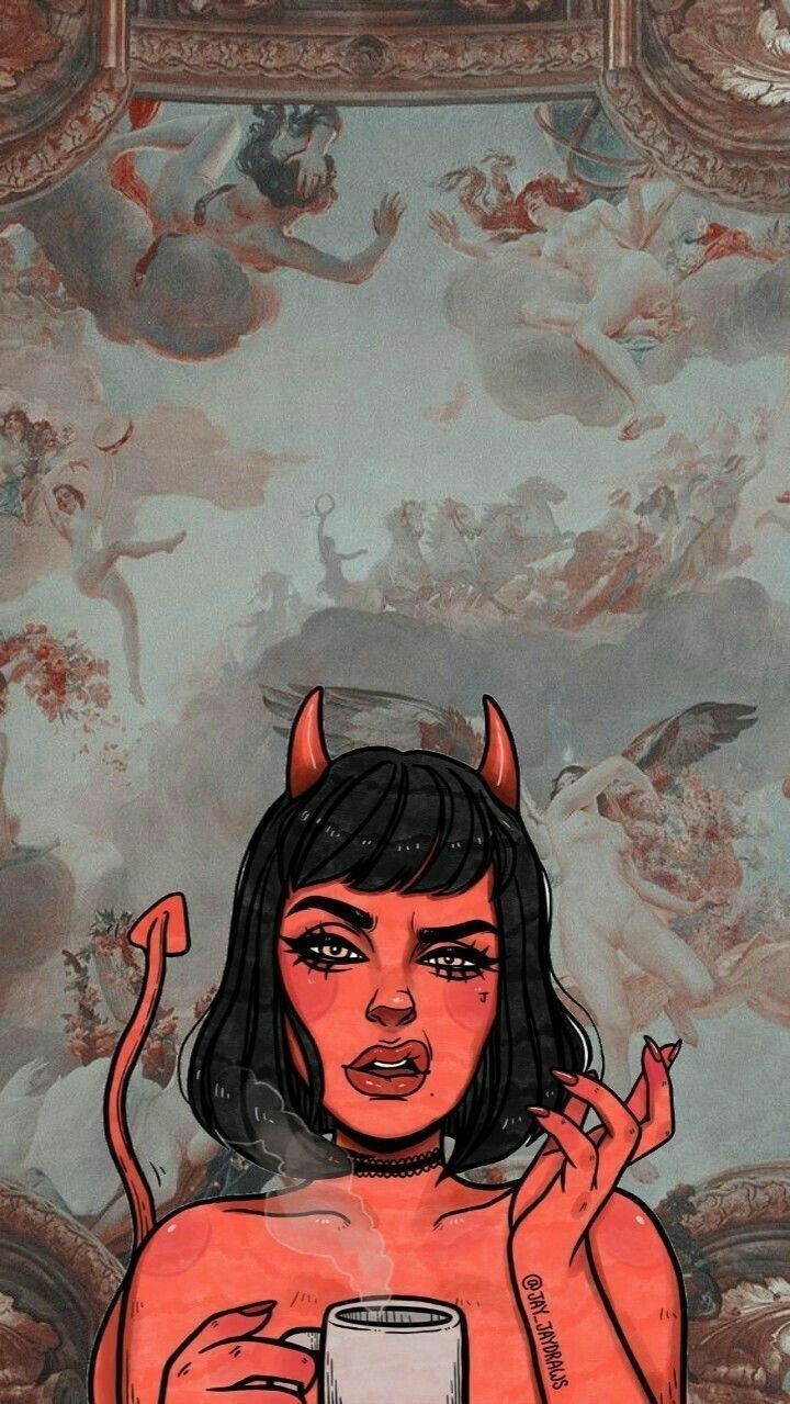 Wallpaper, Devil, And Art Image - Fond D Écran Devil , HD Wallpaper & Backgrounds