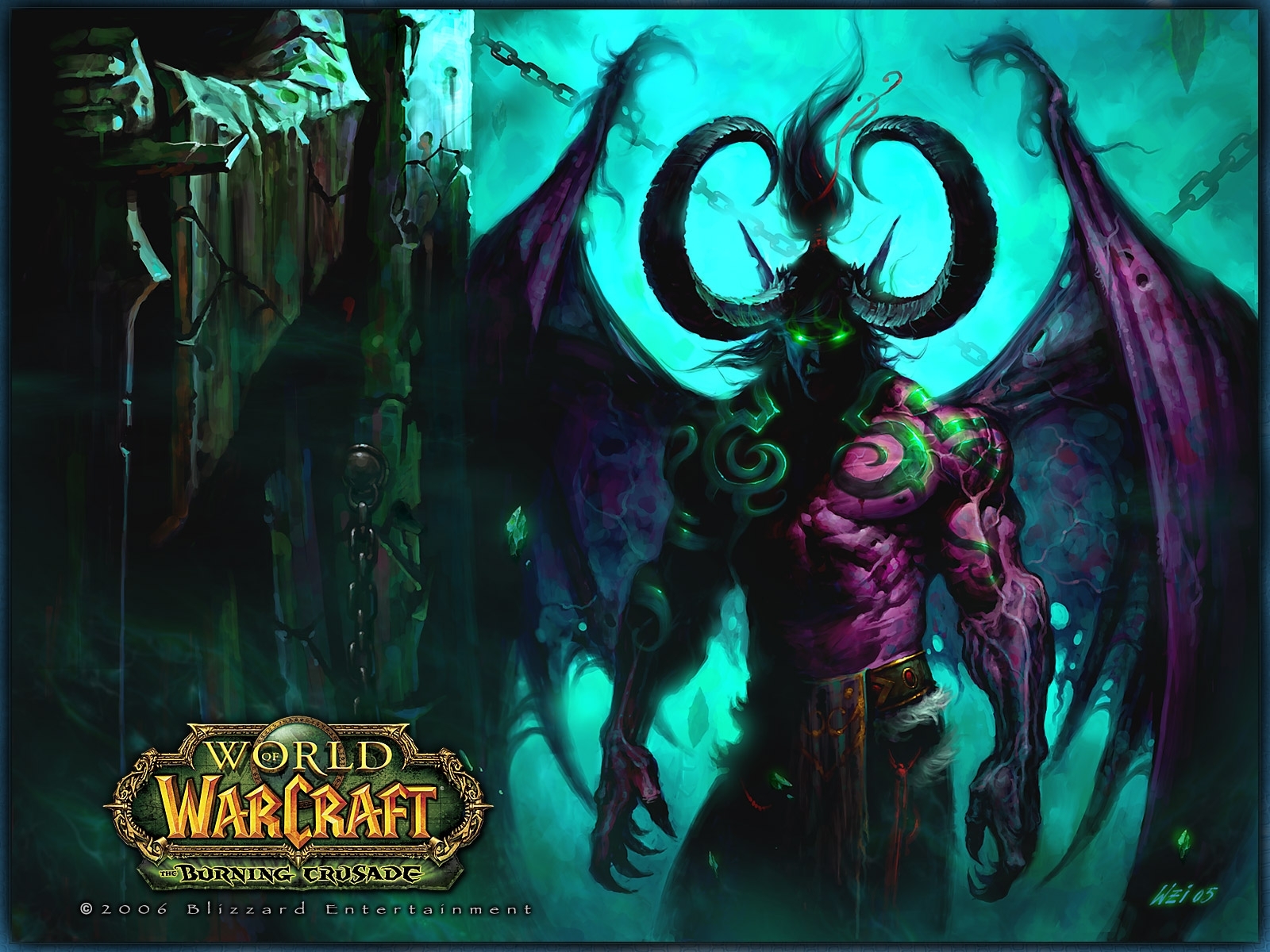 World Of Warcraft Demon Hunter Illidan Stormrage Wallpaper - World Of Warcraft Galio , HD Wallpaper & Backgrounds