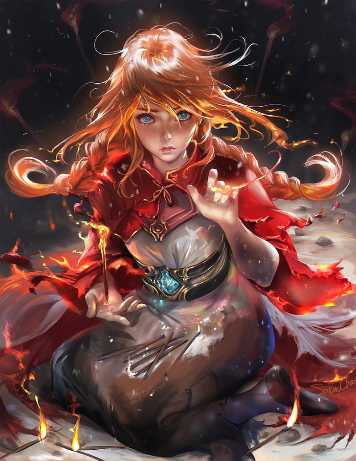 anime girl character illustration sakimichan realistic