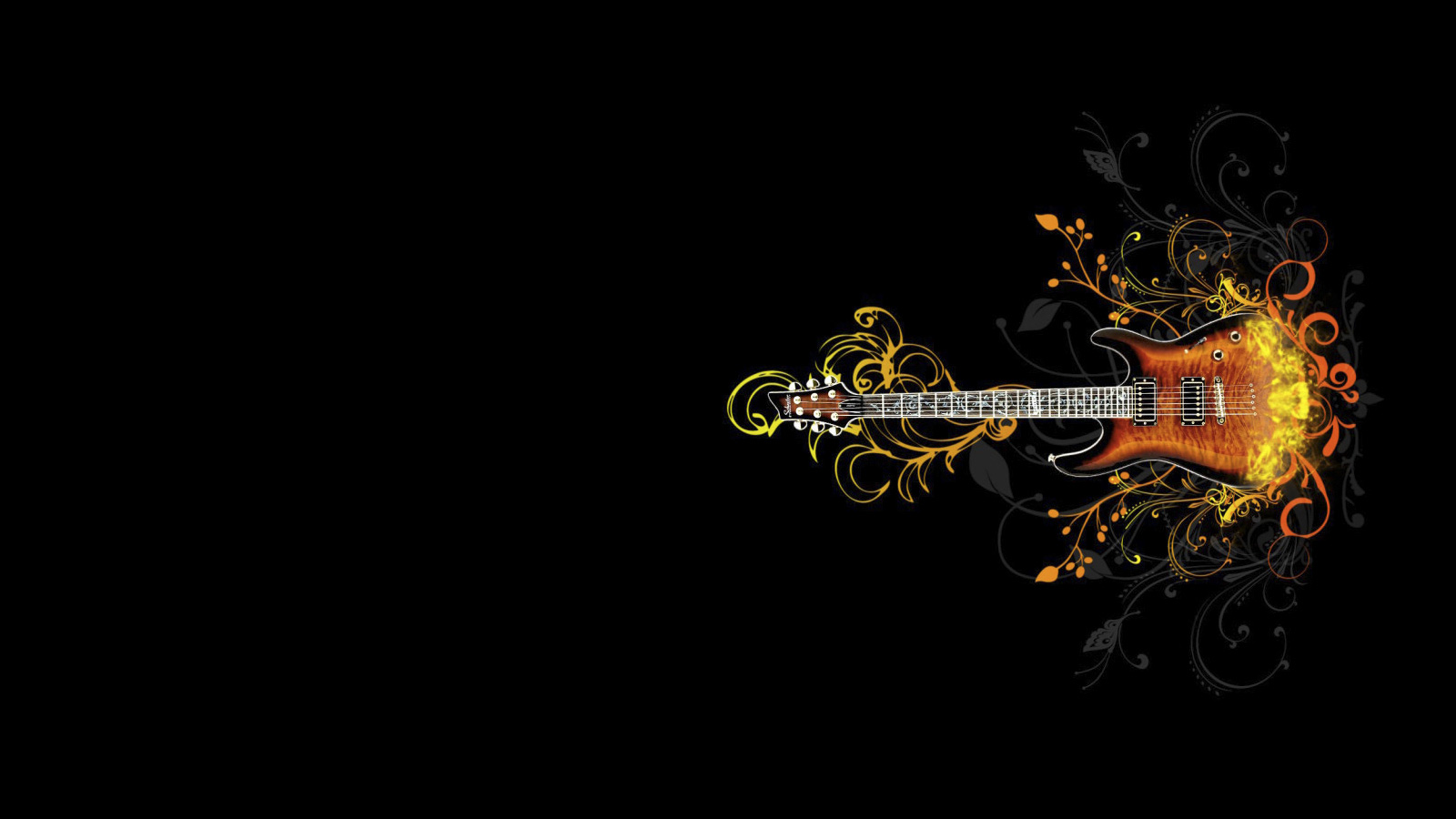 Realistic Electric Guitar Vector Illustration , HD Wallpaper & Backgrounds
