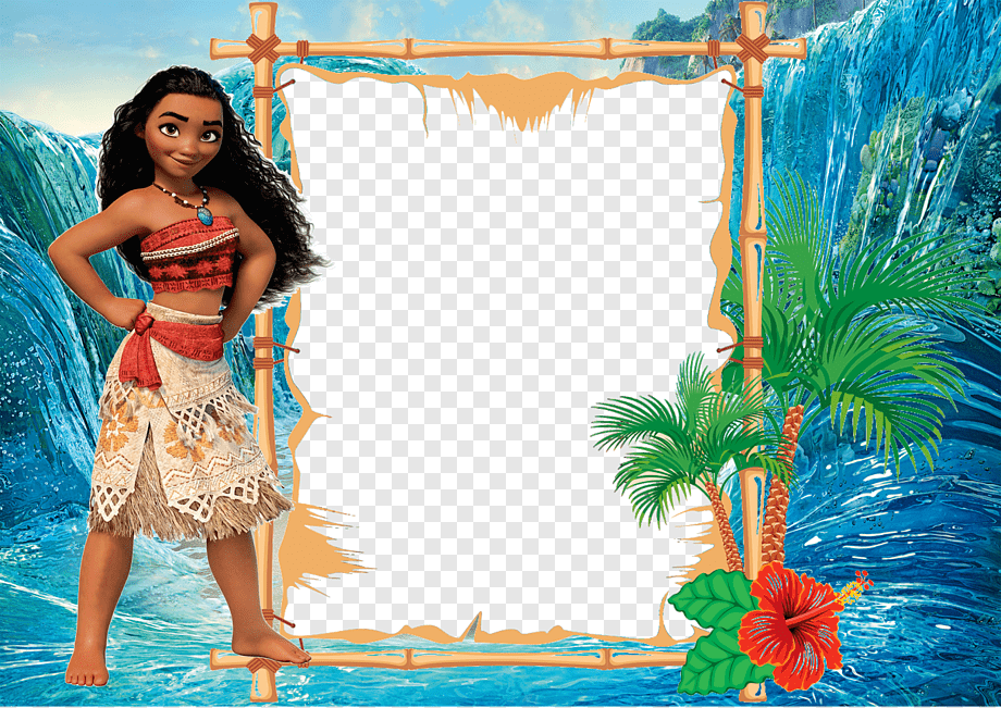 Moana Border, Moana Frames Convite Party Montage, Moana, - Moldura Moana , HD Wallpaper & Backgrounds