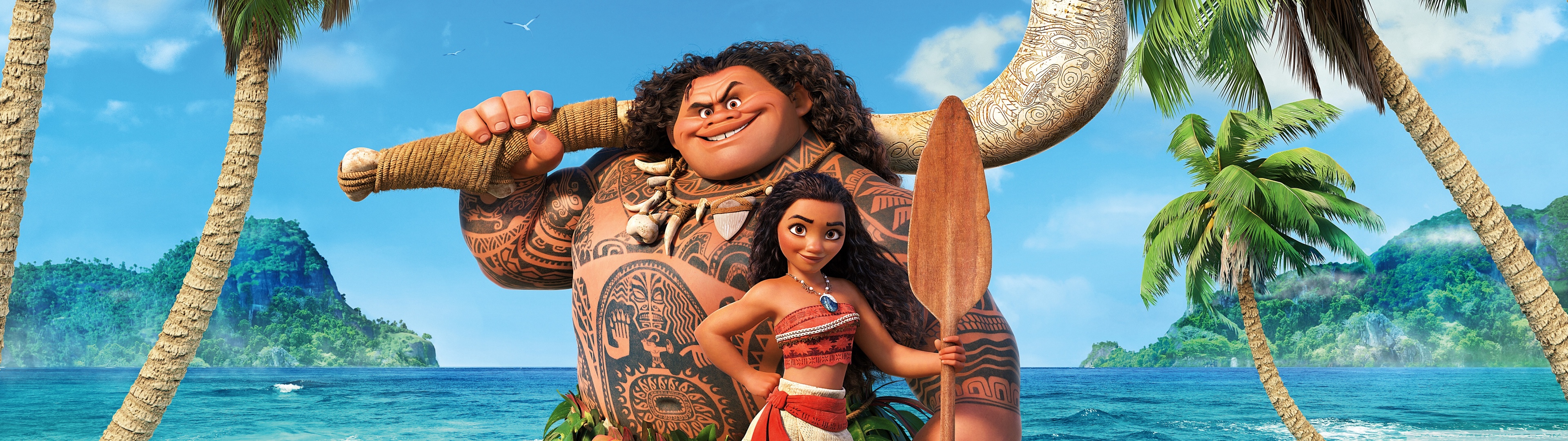 Moana Maui And Hei Hei , HD Wallpaper & Backgrounds