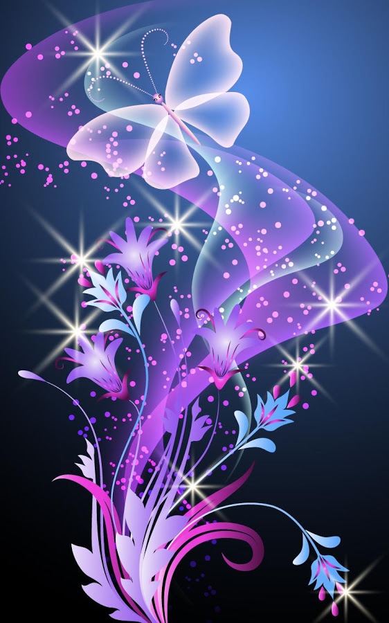 Glowing Live Wallpaper - Mystic Butterfly , HD Wallpaper & Backgrounds