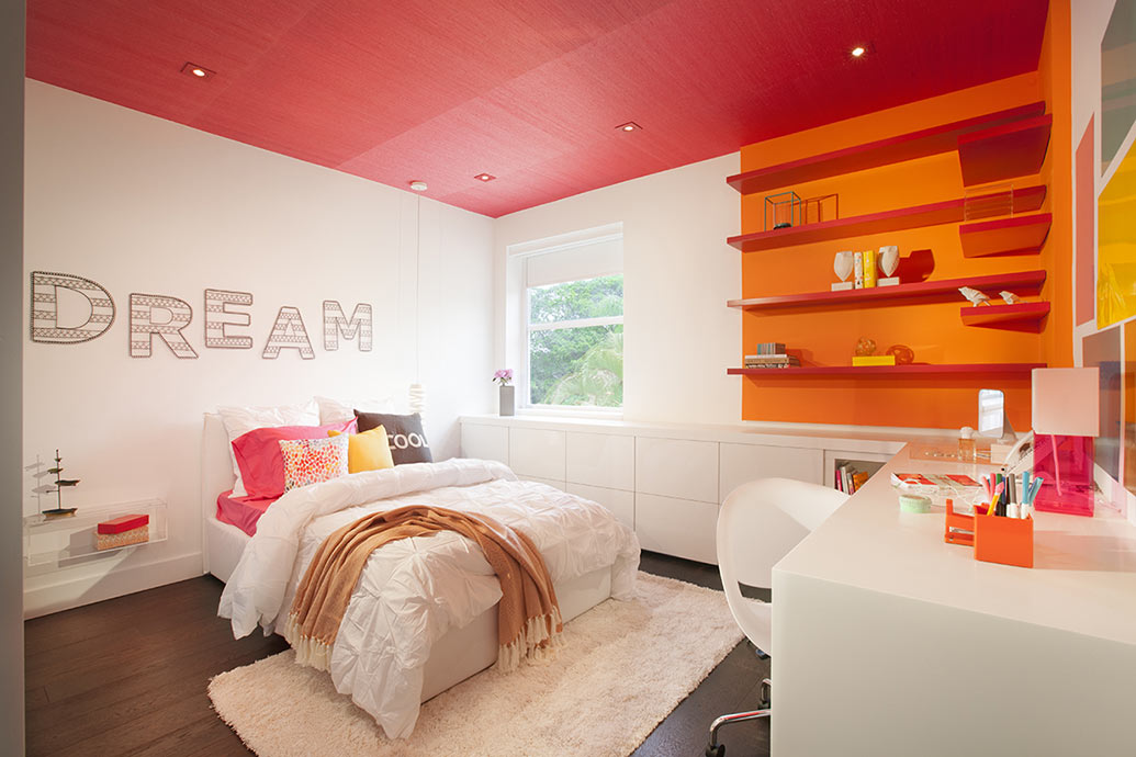 Creative Uses Of Wallpaper - Recessed Lighting In Kids Bedroom , HD Wallpaper & Backgrounds