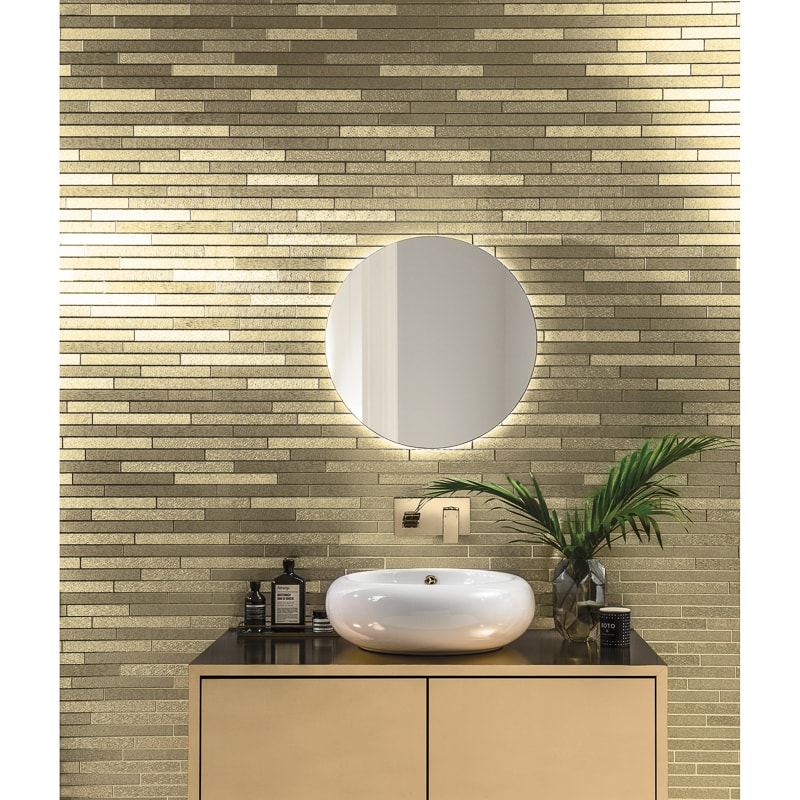 Foil Slate Wallpaper - Bathroom Wallpaper Tile Effect , HD Wallpaper & Backgrounds