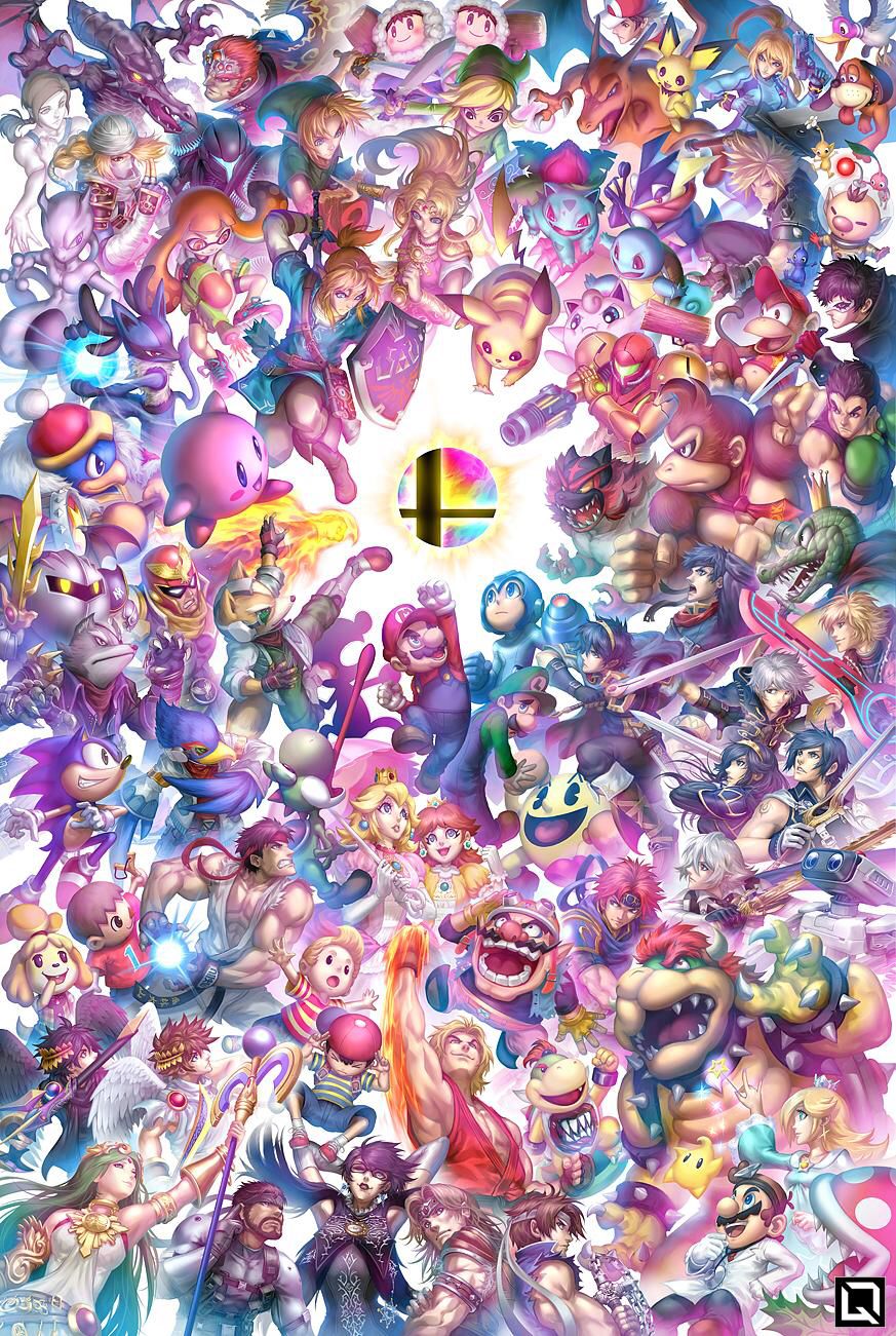 Super Smash Bros Ultimate Fanart , HD Wallpaper & Backgrounds