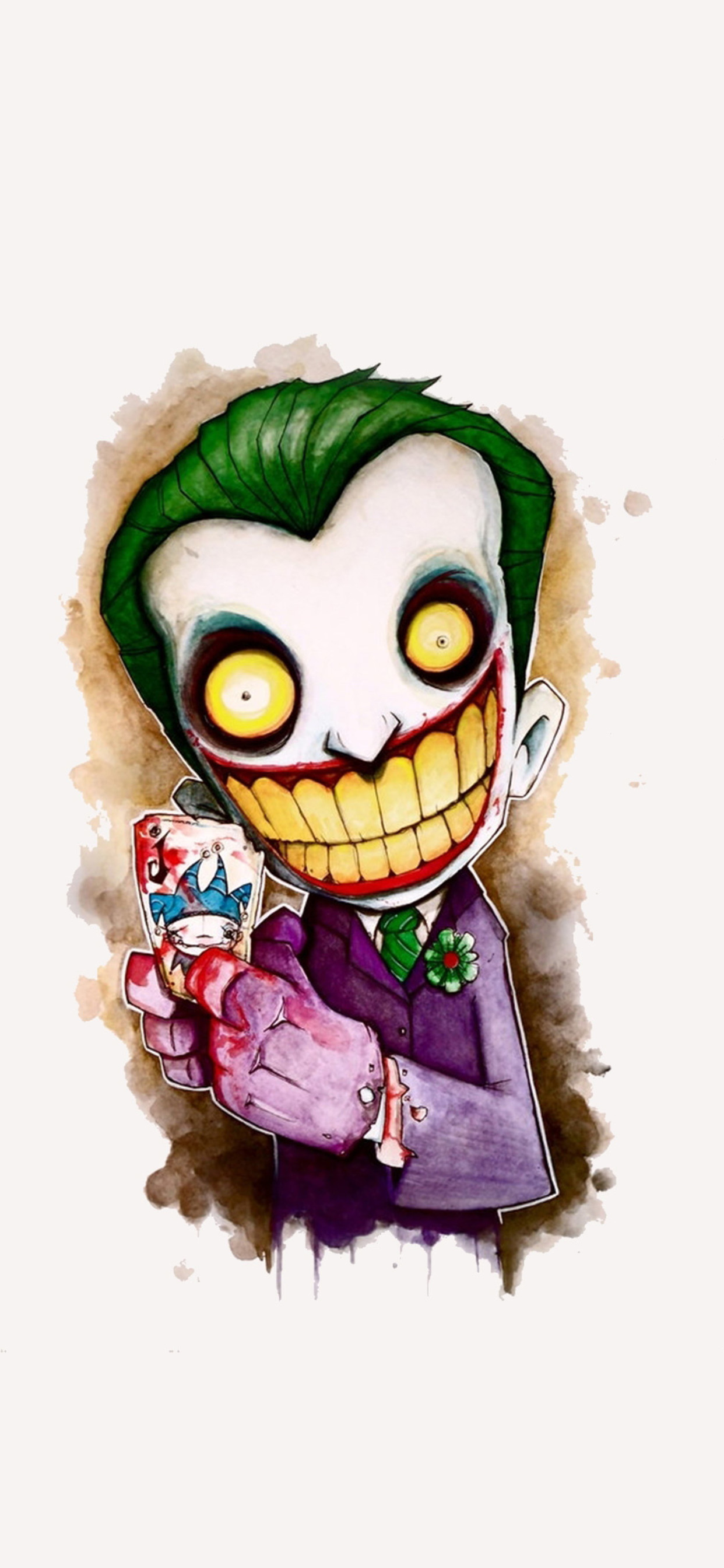 Joker Wallpaper 4k - Joker Cartoon 4k , HD Wallpaper & Backgrounds